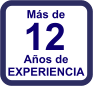 Más de  12 Años de EXPERIENCIA